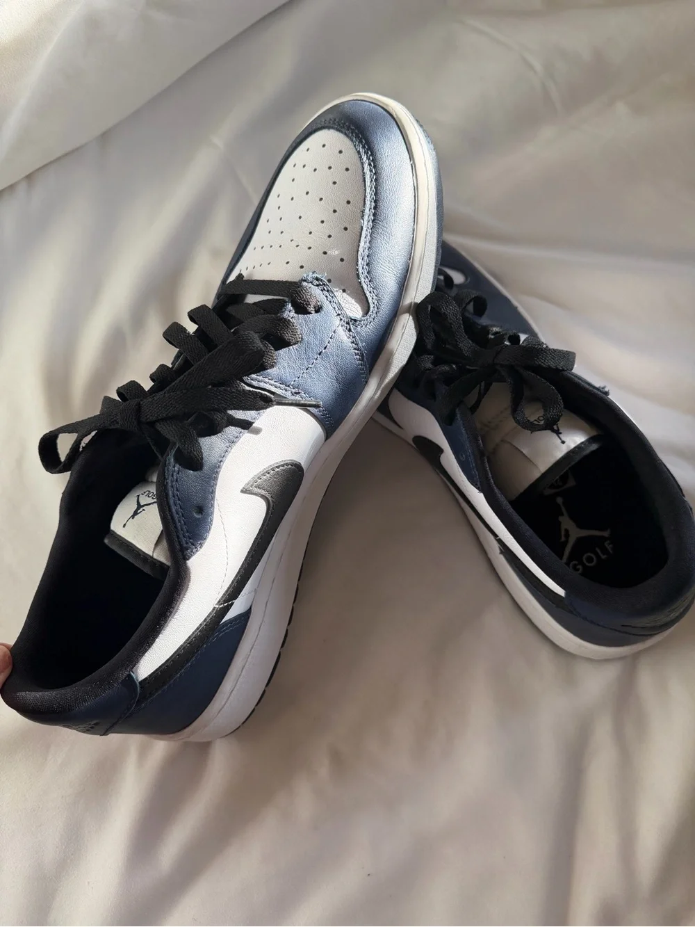 Nike Jordan 1 Court Golf Low-Top Sneakers in Midnight Navy with Black Accents